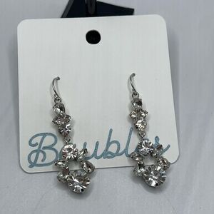 Baubles Silver & Clear Austrian Crystal Chandelier Earrings